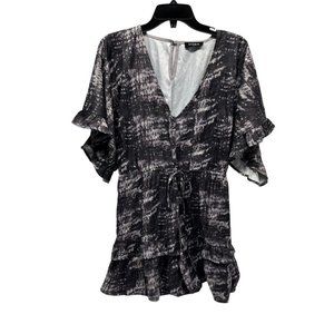 •,NWOT Storia Tie Dye Romper Tie Waist O3